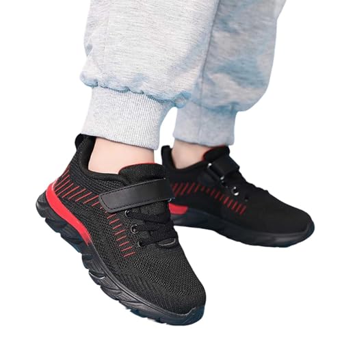 Kids Sneakers Solid Color Mesh Upper Lightweight Breathable Non Slip for Daily Walking and Play Age 7 to 153