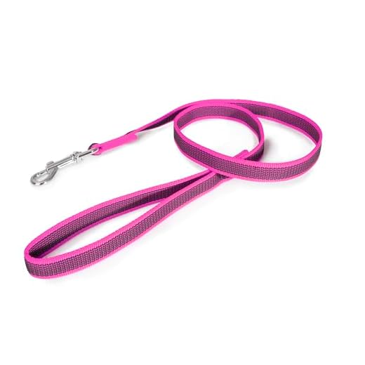 Julius-K9, 216GM-PN-S1, Color & Gray gumierte Leine, pink-grau, 20 mm x 1 m mit Schlaufe, max für 50 kg Hunde 7 Julius-K9, 216GM-PN-S1, Color & Gray gumierte Leine, pink-grau, 20 mm x 1 m mit Schlaufe, max für 50 kg Hunde