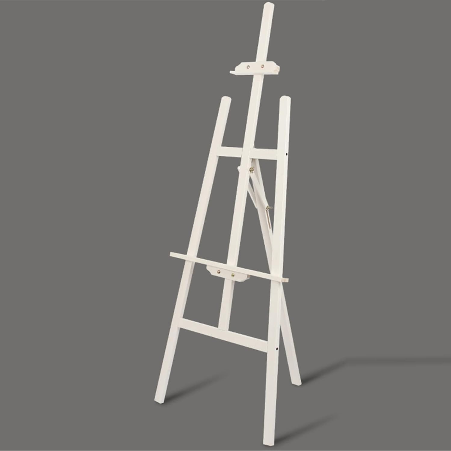 CWCQGH Adjustable A-Frame Wooden Art Easel Portable Folding Drawing Board Holder for Painting Sketching & Display – Lightweight 150cm Presentation Easel for Artists (C 150CM)