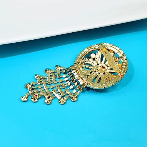 Bijoux Antiques à la Mode Grande Broche Strass Mariage