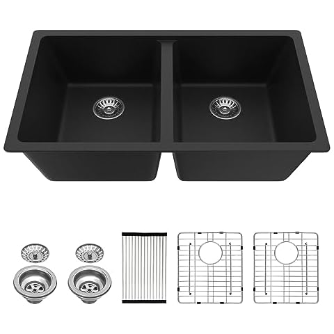 Lordear 31" Double Bowl Kitchen Sink Cover