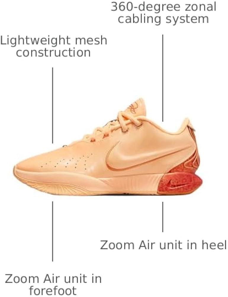 Amazon.com | NIKE Lebron XXI Basketball Shoes (FV2345-800, Melon