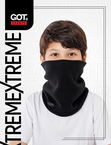 GOT Sports Kids Neck Warmer - Polar Fleece Ski Mask for Boys Girls - Double-Layer Scarf (Ages 7-12)4