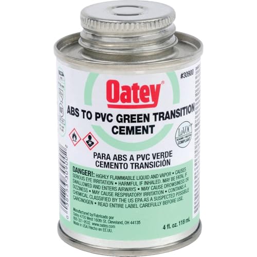 Image of Oatey 4 Oz. Medium Bodied ABS to PVC Green Transition PVC Cement - 1 Each