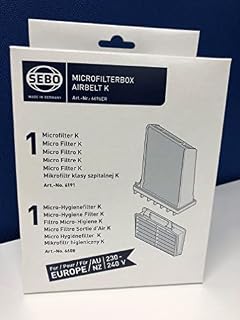 SEBO 6696ER Microfilter Box - Suitable For All K Cylinder Cleaners