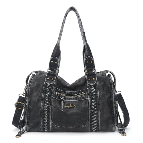 Angel Kiss Hobo Bags For Women Vegan Leather Hobo Satchel Handbags Large Tote Purses Shoulder Bag by Angel Kiss - Used condition - US$36.79