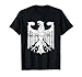 Deutscher Adler - Deutschland-Symbol T-Shirt für Herren in Schwarz, Größe S, Kurzarm, Klassische Passform, Sommer, Imported