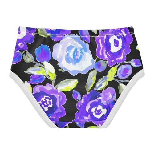 Print Toddler Underwear Floral 2t Cotton Panties Little Girl Purple Flower Spring Kids Briefs Undies2