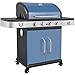 Produktbild BBQ Chief MAXXUS Gasgrill Color 4+1 - Grillwagen attraktives Design - 4 Edelstahl-Brenner, 1 Seitenbrenner und Gusseisen Grillrost (Ocean)