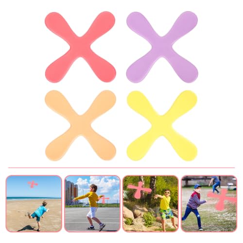 Alasum 4 piezas Boomerang de EVA para juego al aire libre liviano, adecuado para camping y salidas de primavera miniatura 7