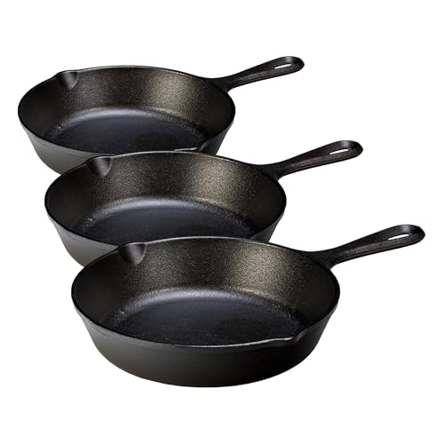 Image of Lodge Wildlife Series-8 inch Cast Iron Skillet with Duck Scene, 8 inch, Black (Pack of 3)