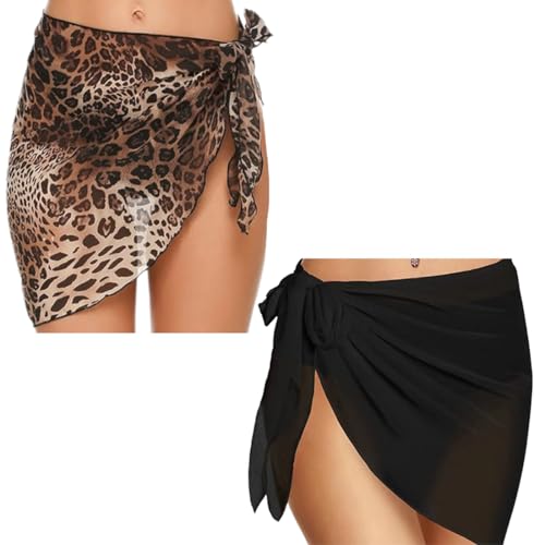 Design: il copricostume da bagno da donna può essere trasformato in un pareo o in una minigonna, con cintura alta o fianchi bassi, sentiti libero di abbinarlo al tuo bikini preferito, sandali e cappello da spiaggia