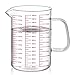 Luvan 1500ml Messbecher Glas, Drei Verschiedenen Skalen für Unze, Milliliter, Tassen, hitzebeständiges Borosilikatglas, Perfekte Messbechers mit V-förmiger Ausguss und Griff zum Backen & Kochen