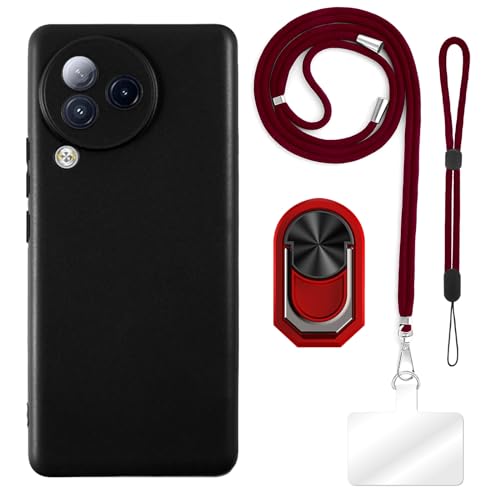 ESACMOT [4 in 1] P[X Xiaomi Civi 3 Ƃ̌݊AXgbvAXgohAOtAϏՌیJo[spZbg (bhZbg)