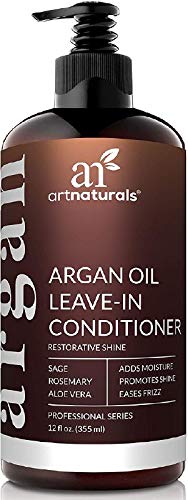 artnaturals Argan Oil Leave-In Conditioner - (12 Fl Oz   355ml) - Made with Organic and Natural Ingredients - for All Hair Types – Treatment for Damaged, Dry, Color Treated and Hair Loss