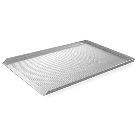 Bandeja perforada HENDI tamaño de panadería 600x400 mm con 3 bordes Cover