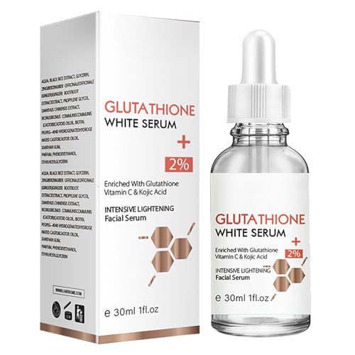 KOAHDE blanqueador de pecas, suero iluminador de piel glutatión, manchas oscuras,cara reduce las manchas oscuras,suero facial blanqueador del glutatión,suero de la mancha blanqueadora,1pc