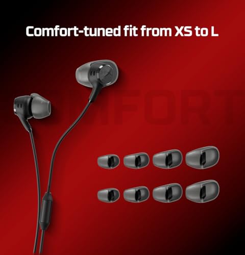 Image of HyperX Cloud Earbuds III - Wired Earbuds, PC; Nintendo Switch; Console Controller, Dynamic; 14.3 mm Driver, Silicone Ear Tips, Black, (BN7R9AA)