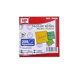 Tamaño 85 x 85 mm MP PN800 - Taco de notas, 200 hojas, 85 x 85 mm