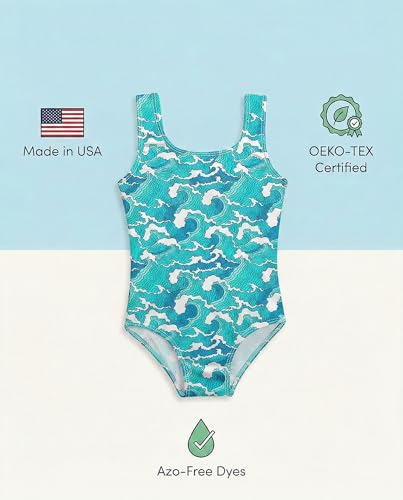 Image of Girls' UPF 50+ Swimsuit in One Piece by City Threads