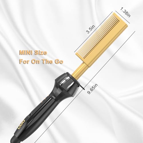 Peine eléctrico alisador Dan Hot Combs dorado miniatura 7
