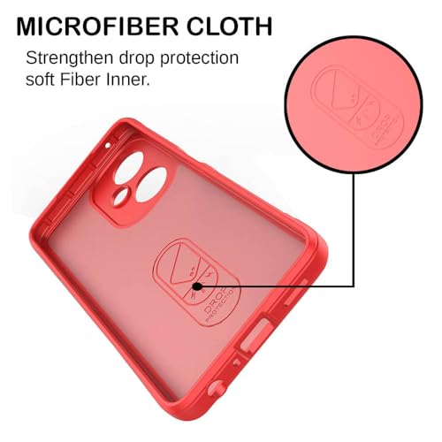 Image of amazon basics Mobile Cover for Vivo Y27 4G | Full Camera Protection | Liquid Silicon Case | Flexible Bumper Case for Vivo Y27 4G (Red)