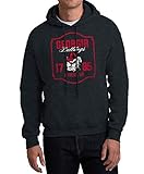 Elite Fan Shop Georgia Bulldogs Hooded Sweatshirt Varsity Charcoal Team - Medium - Charcoal Gray