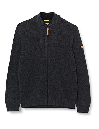 Preisvergleich Produktbild camel active Herren Strickjacke mit Stehkragen Dunkelgrau Menswear-M