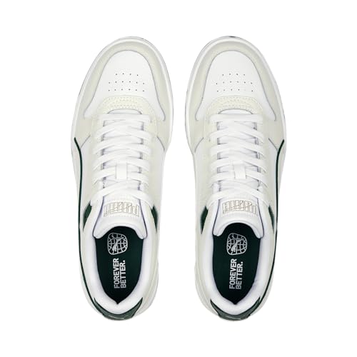 Image of PUMA Men's Rbd Game Low Track Shoe, 11 UK, Puma White Vapor Gray Vine Puma Gold, 7.5 us