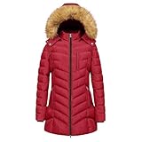 Designmerkmale: Diese Wintermantel Damen verfügt über einen dreidimensionalen Schnitt, ein bequemes Kragen- und Ärmelbündchen-Design und bietet viel Platz für Bewegungsfreiheit. Sie hat einen Knopf/Reißverschluss zum einfachen An- und Ausziehen. Der ergonomische Schnitt sorgt dafür, dass sie nicht aufträgt und die Bewegungsfreiheit nicht einschränkt.