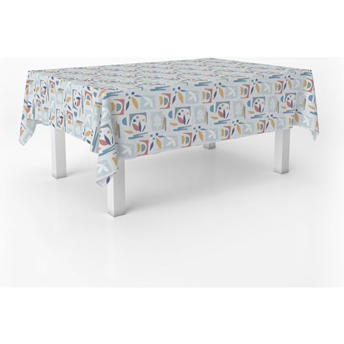 ECOMMERC3 | Mantel Hule Mesa Rectangular Tamaño 100x140 cm Estilo, Durabilidad y Fácil Limpieza para tu Mesa - Mantel Hule Antimanchas e Impermeable