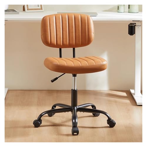 Chaise de bureau pivotant en cuir LWX au design soigné et robuste