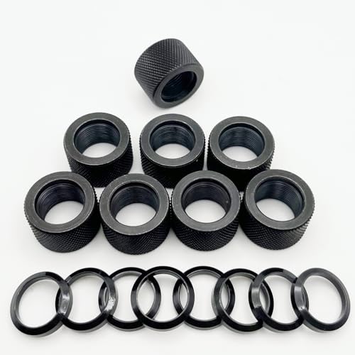 Thread Protector 5/8 * 24 for .308 LR308, with Crush Washer, Steel, 8 Pack