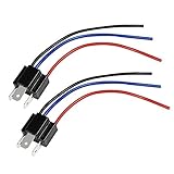 YUNPICAR 2pcs H4 HB2 9003 Male Socket for LED Replacement Headlight Connector Wiring Harness Conversion Kit (h4 Male Connector)