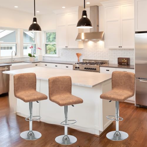 Image of Chair Covers Bar Stool Cover 4pc Bar Chair Cover Swivel Bar Stool Slipcover | Stretch Counter Height Bar Stool Cover High Back Chair Cover Counter Stool Bar Chair Covers for Kitchen Pub Dining Room,44
