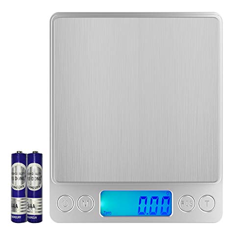 KUBEI Digital Kitchen Scale 500g x 0.01g, Food Weighing Gram Scale, High Accuracy Cooking Scale, Mini Pocket Scale, Portable Electronic Kitchen Scale, Small Jewelry Scale with Automatic Shutdown