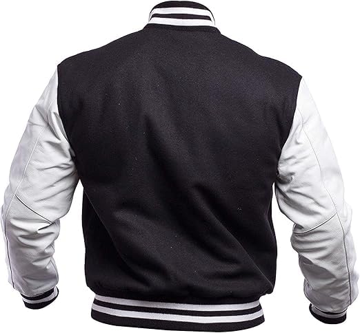 Image of Letterman Varsity Jackets for Men, Baseball Bomber Jackets, High School Letterman Jackets, Warm Wool Outerwear