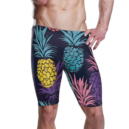 Pineapple Fruit Men's Swim Jammers Racing & Training Swimsuit Fast, Flexible,Comfortable XXXL B0401026