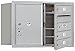 Salsbury Industries 3705D-03AFP 4C Horizontal Mailbox, Aluminum