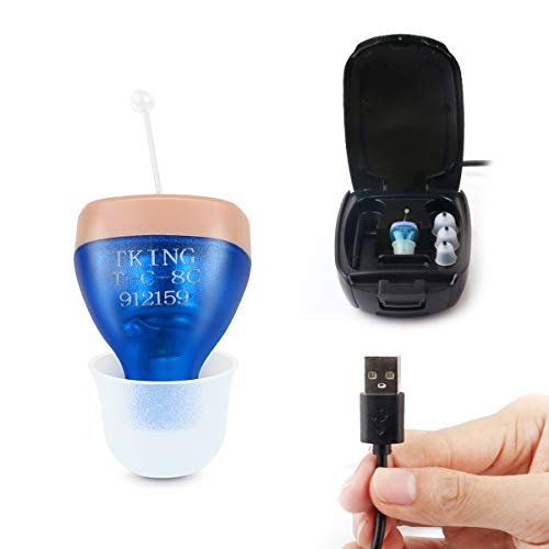 TKING Rechargeable Hearing Amplifier for Adults,Superior Noise Reduction & Feedback Cancelling,Aid and Assist