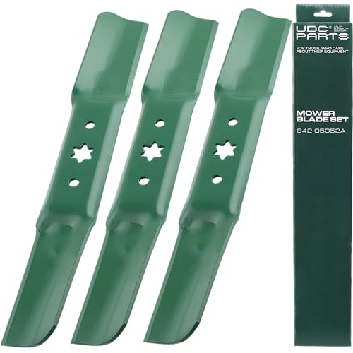 UDC Parts 942-05052A 6 Point Star Mower Blades Replacement for Cub Cadet 50 Inch XT1 LT50 GT50 RZT SX50 Troy Bilt Mustang XP Craftsman Z550 T260 742-05052A Ultima ZT1-50 / Medium Lift Mulching 3 Pack