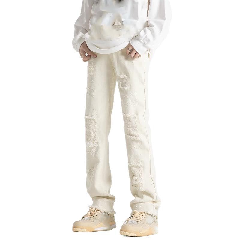 Men's Jeans Spring Winter Straight Casual Pants4