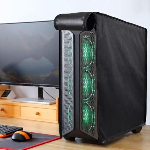 Funda Universal para PC, Cubierta Antipolvo Impermeable de Nylon con Cremallera para Gabinete Mid Tower de 62x26x52 cm miniatura 2