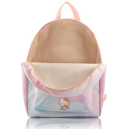 Image of Sanrio Hello Kitty Backpack for Women, Men, Unisex | Cute PU Leather Large Backpack Purse Shoulder Purse | Hello Kitty Bag and Accessories
