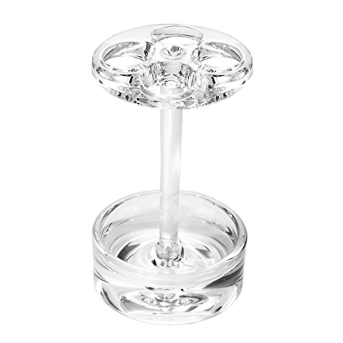 iDesign Eva Plastic Toothbrush Holder Stand for Vanity Countertops in Master, Guest, and Kids' Bathrooms, 2.6
