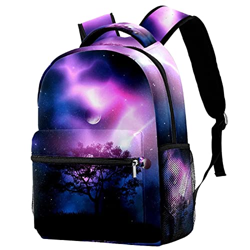 Sac à dos voyage pour ranger gourde et affaires avec motif ciel étoilé