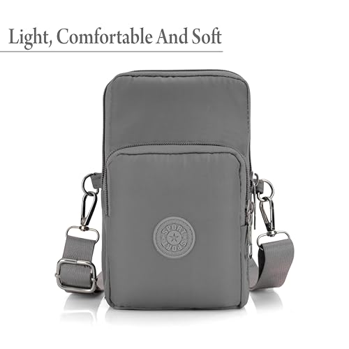 Image of JI Crossbody Phone Bag for Women Mini Wallet Bags with Adjustable Shoulder Strap Wallet Clutch Bag for Girls Zipper Phone Pouch Handbag