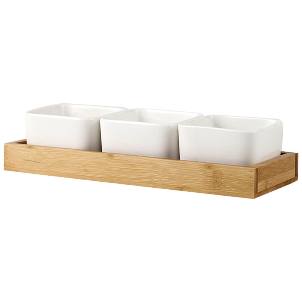 STOBAZA Assiette Compartimentée en Céramique Lisse Facile à Nettoyer, Plateau de Service pour Fruits et Snacks, pour Garçon et Filles, 1 Set Pratique Maison