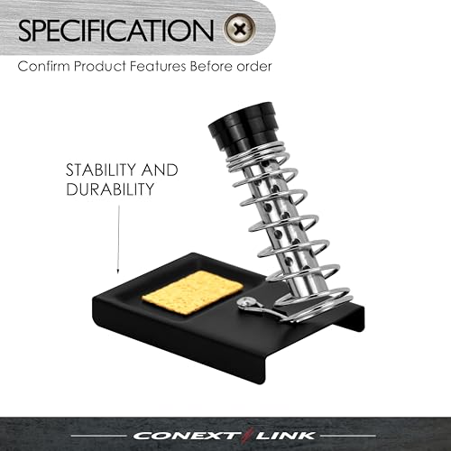 Conext Link 1pc Soldering Iron Stand Spring Holder Support Station Solder Gun Sponge Metal (87075)