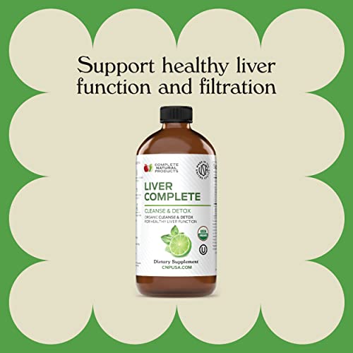 Liver Complete 16oz - Organic Liquid Liver Cleanse & Detox Supplement for High Enzymes, Fatty Liver, & Liver Support - Image 4